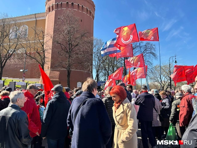 Сзади видно рамки металлодетекторов | Источник: Римма Багдасарян / MSK1.RU