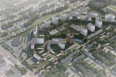 В Нижнем Новгороде начали строить первый дом по КРТ на Автозаводе