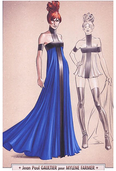 Эскиз концертного костюма для Tour 2009