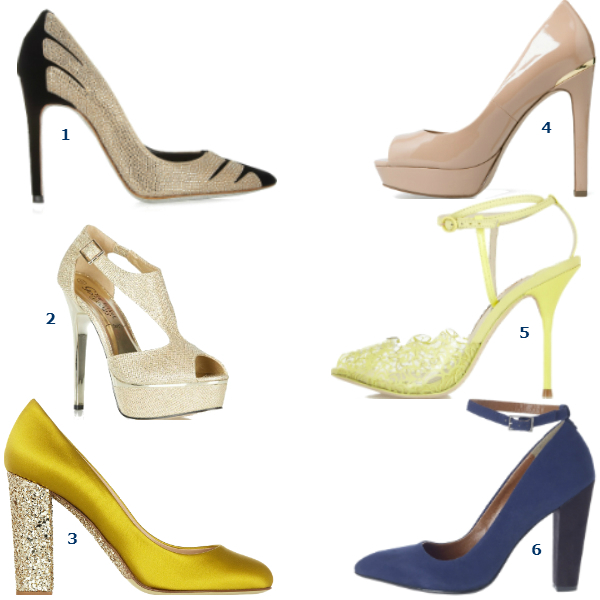 1. Rene Caovilla, цена по запросу. 2. New Look, 2199 руб. 3. J.Crew, 5999 руб. 4. Mango, 2999 руб. 5. Sophia Webster, 12800 руб. 6. Red Herring, 2580 руб.