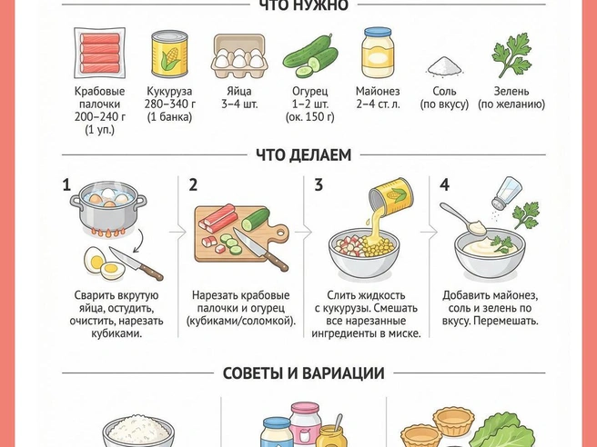 Классический вариант известен многим и готовится просто. | Источник: Юрий Орлов/ Городские медиа