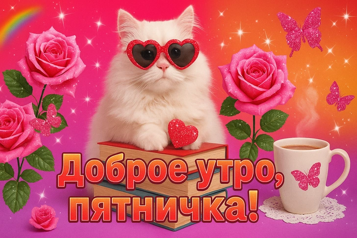 открытки с пятницей, открытки доброй пятницы, утро пятницы открытки, открытки с добрым утром пятницы, открытка с пятницей прикольная, пятница открытки красивые, открытка хорошей пятницы | Источник: theDay/DALL-E