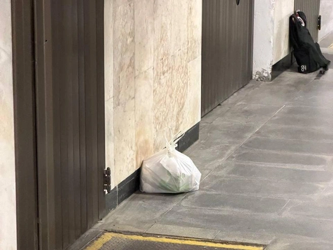 На территории метрополитена были замечены оставленные без присмотра пакет и рюкзак. | Источник: Дарья Манохина / E1.RU