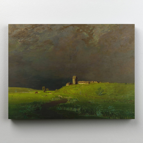 Интерьерная картина на холсте, репродукция «После дождя», А. Куинджи