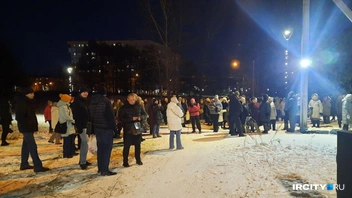 На митинг пришли около 200 человек | Источник: Виктор Лучкин / «ИрСити»