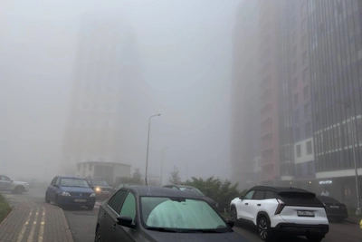 Густой туман окутал Петербург утром 28 сентября