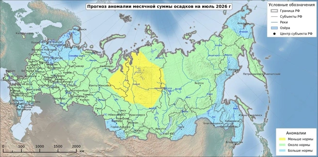 А по осадкам&nbsp;— в зеленой | Источник: meteoinfo.ru