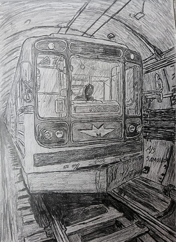 Сначала Артем отрисовывает иллюстрацию в карандаше | Источник: предоставил Артём Самойлов