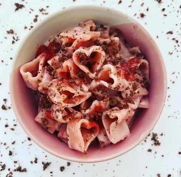 Макароны с клубникой рецепт 