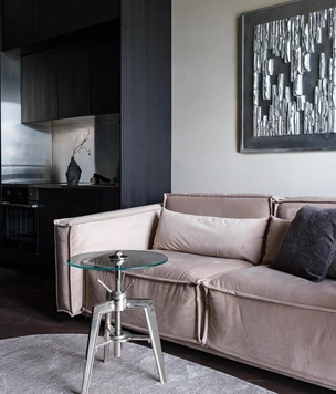 Брутальный минимализм: квартира 42 м² в Москве