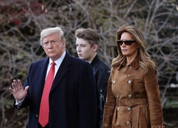 Мелания и Дональд Трамп в Вашингтоне