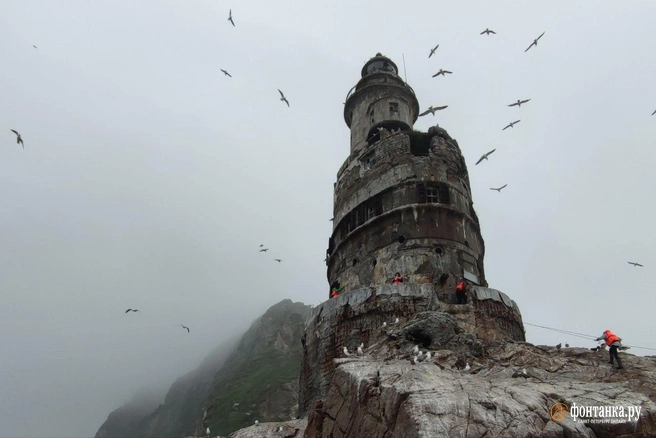 Маяк Анива находится на краю света | Источник: Павел Каравашкин / «Фонтанка.ру»