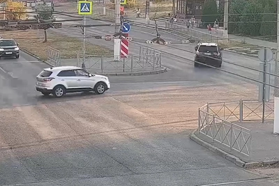 Наезд на пешехода в Волгограде сняли на видео