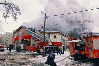 Крупный пожар в Подмосковье: в Монино горел магазин