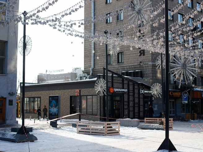 Участок улицы будет перекрыт для движения до 10 февраля | Источник: Андрей Бортко/NGS.RU