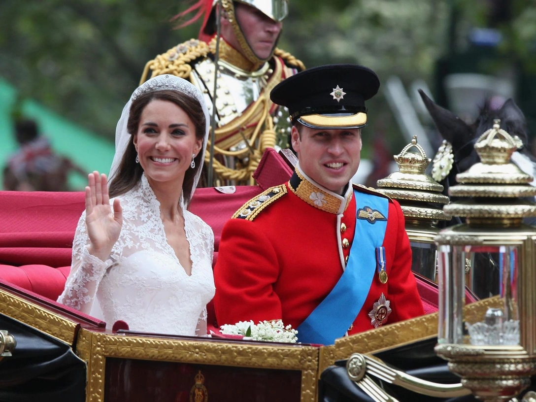 Кейт Миддлтон и принц Уильям в день своей свадьбы, 29 апреля 2011 | marieclaire.ru