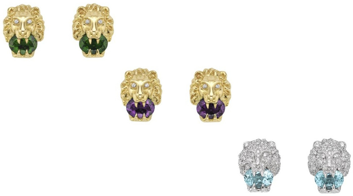 15 украшений в виде львиной головы из одноименной ювелирной коллекции Gucci
