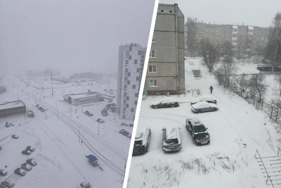 Апрельский снегопад вновь накрыл север Прикамья