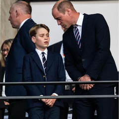 Одна эмоция на двоих: принц Джордж точно копирует реакцию отца во время проигрыша сборной Англии