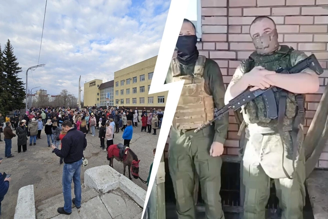 К защите парка подключились бойцы СВО | Источник: Семен Коротов-Майбах / 164.RU, Говорит Саратов / Telegram