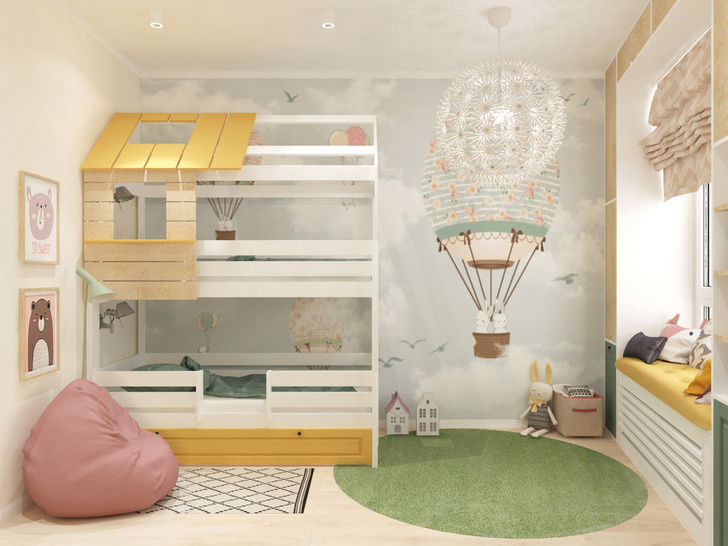 Детская комната для двоих детей – обустройство комнаты для двоих детей