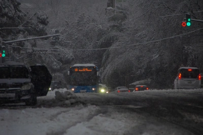 Мощный циклон в Сочи приводит к закрытию трасс