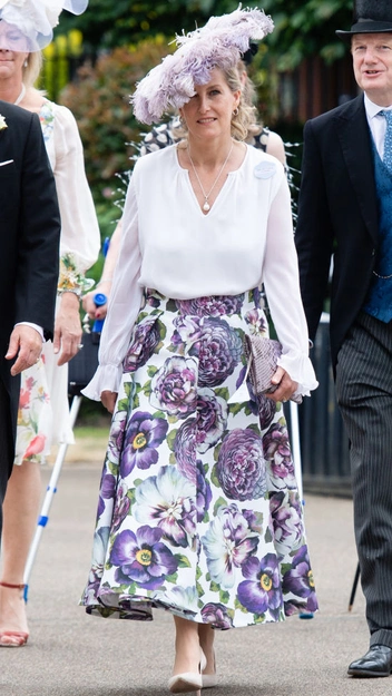 Софи Уэссекская на Королевских скачках в Аскоте, 16 июня 2021