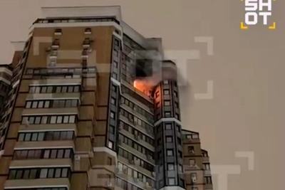 Пожар в ЖК Янтарный: эвакуированы 40 человек