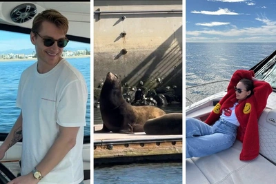 Звездная пара отдыхает в Калифорнии