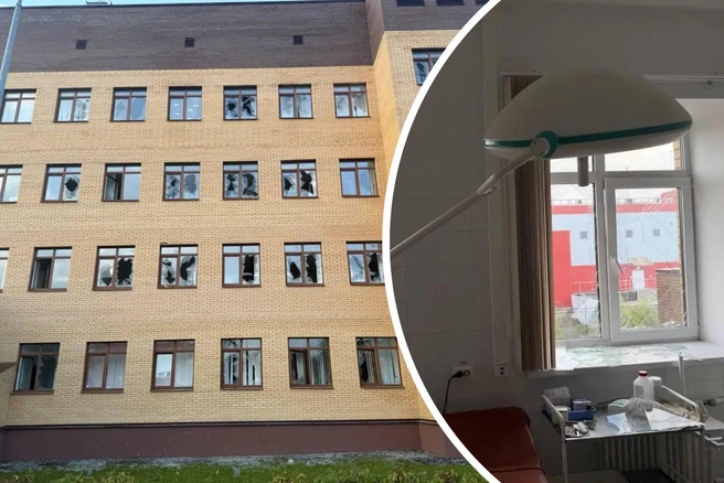Дрон попал в продуктовый магазин и повредил поликлинику | Источник: Воробьёв LIVE / Telegram