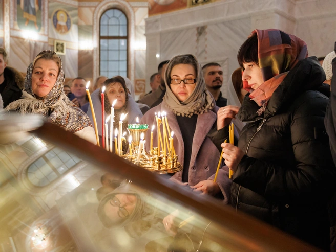 Волгоградские храмы готовятся к ночным рождественским богослужениям. | Источник: Алексей Волхонский / V1.RU