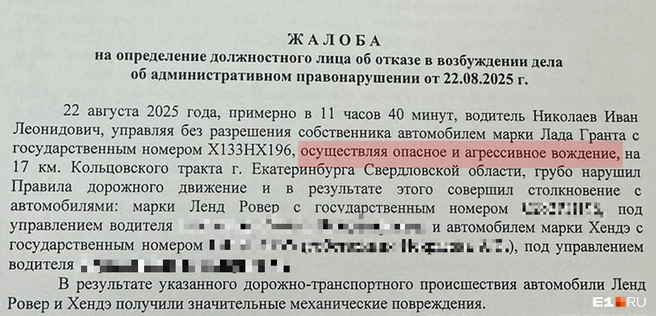 Пострадавшие считают, что виновника надо привлечь по уголовной статье | Источник: читатель E1.RU
