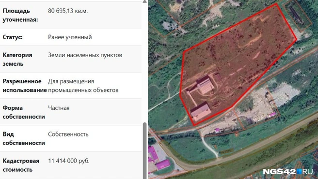 Источник: публичная кадастровая карта 