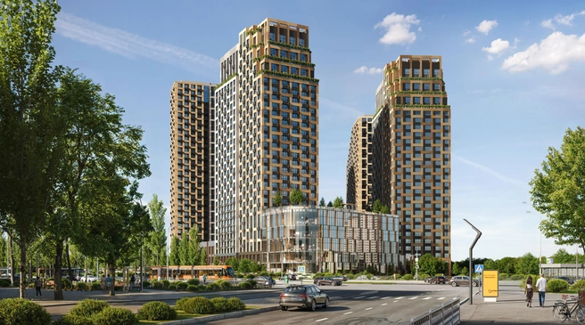 Так будет выглядеть первый жилой комплекс, который построят к 2028 году | Источник: Пресс-служба «УГМК-Застройщик»