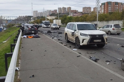 В Красноярске массовая авария с погибшими