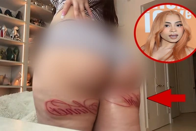 Ice Spice показала новые тату Saint и Sinner