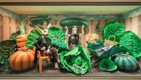 Hortus Maximus: витрины по дизайну Studio Job для Hermès в Гонконге