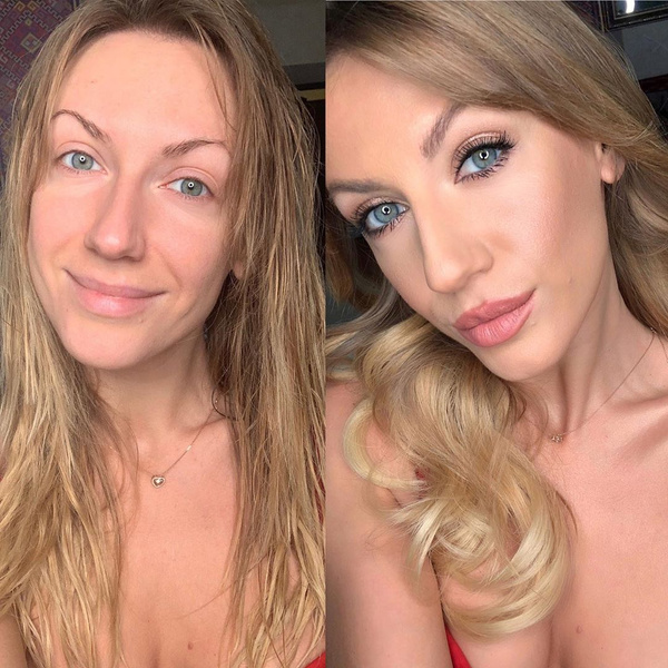 Леся Никитюк показала фото «до» и «после» макияжа