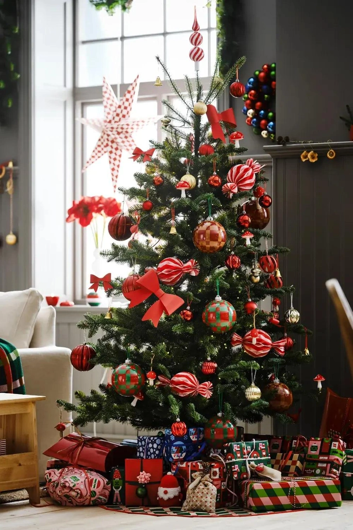 Банты и клетка: ИКЕА выпустила новогоднюю коллекцию | Источник: ИКЕА