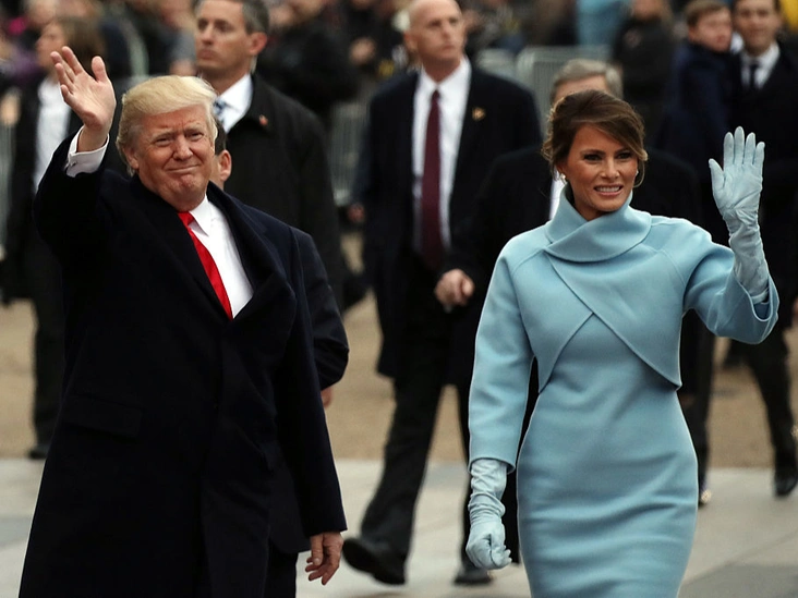 Дональд и Мелания Трамп на инаугурации 45-го президента США
