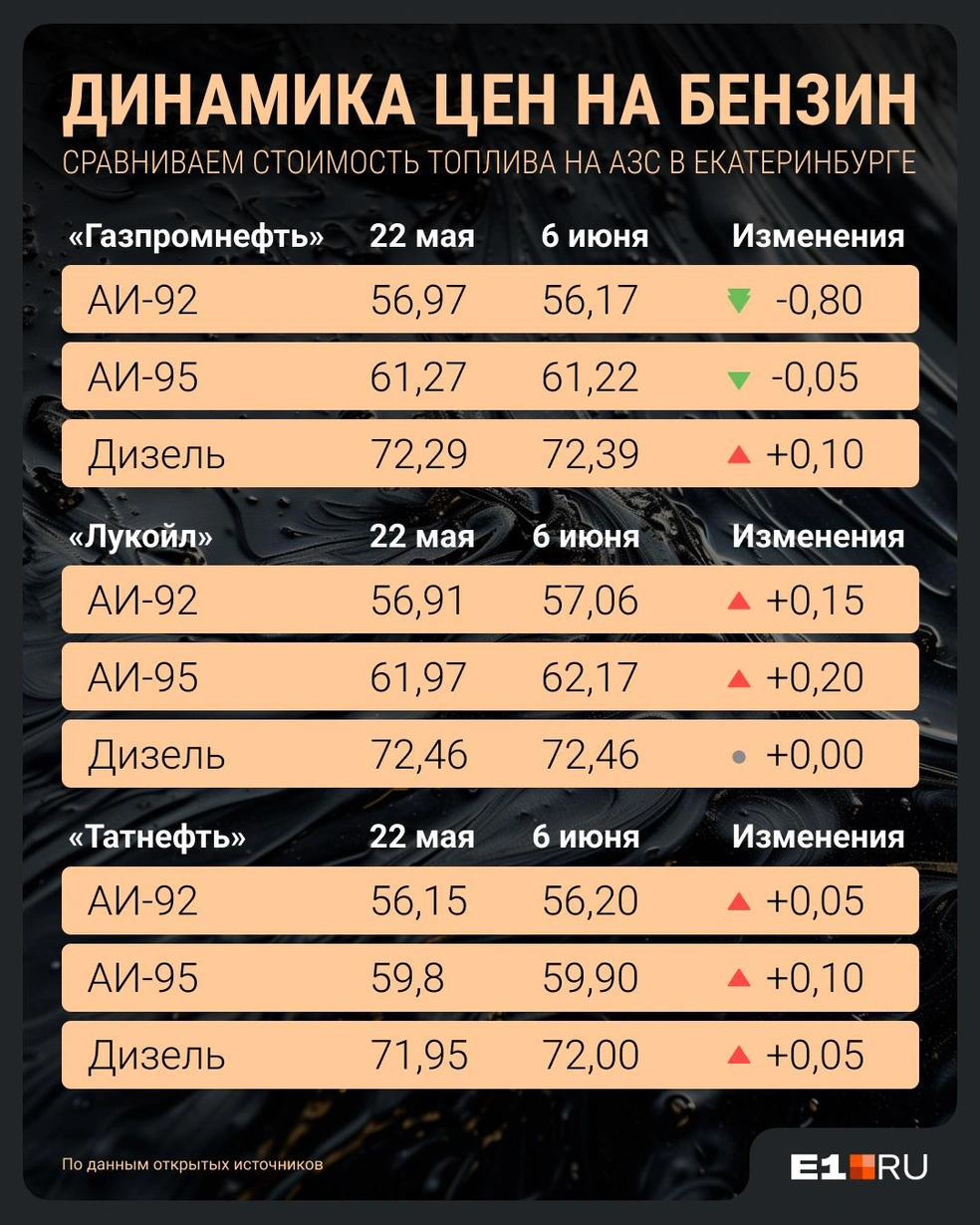 Выбирайте сами, где заправляться | Источник: Филипп Сапегин / E1.RU