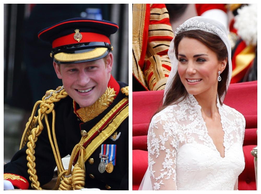 Гарри и Кейт в день свадьбы Кембриджских, 29 апреля 2011 | marieclaire.ru