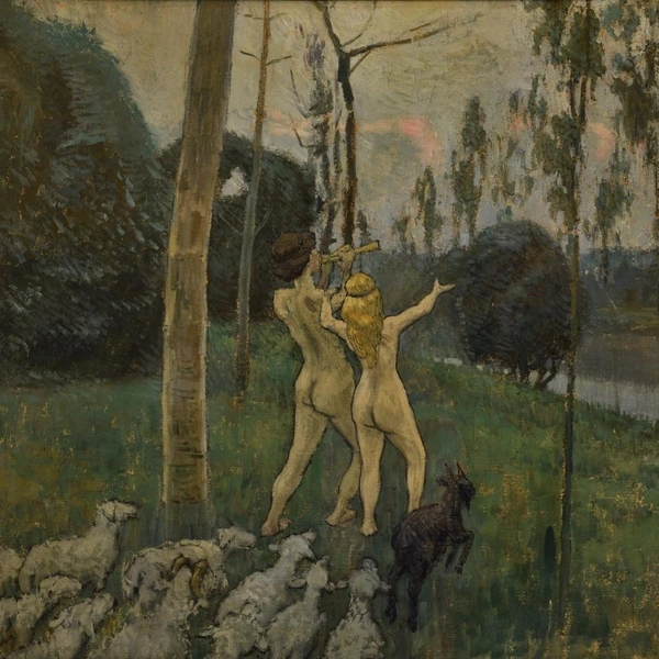 Виктор Борисов-Мусатов. Дафнис и Хлоя. 1901 | Источник: предоставлено организаторами