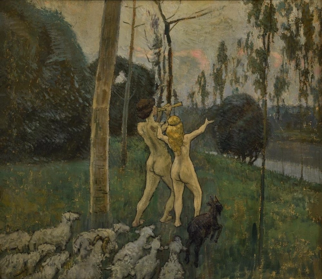 Виктор Борисов-Мусатов. Дафнис и Хлоя. 1901 | Источник: предоставлено организаторами