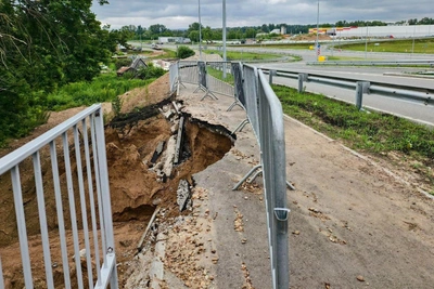 В Уфе раскрыли причину размыва дороги на Южных воротах