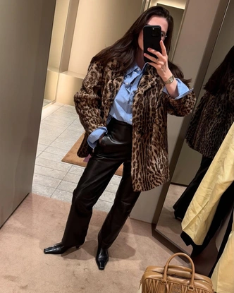 Как стилизовать самые акцентные вещи сезона: леопардовые шубы, укороченные перчатки и меховые аксессуары