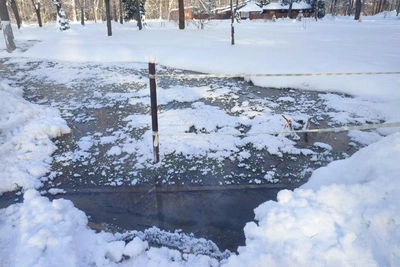 Pipeline Bursts in Tula's Belousovsky Park