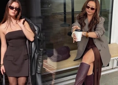 Что надеть на платье: 6 идей для прохладной погоды от женщин с безупречным вкусом