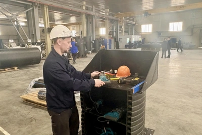 Хабаровский трубный завод вдвое ускорил выпуск полимерных колодцев