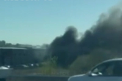 В пригороде Владивостока заметили пожар в районе «Сумотори-Авто» (ВИДЕО)